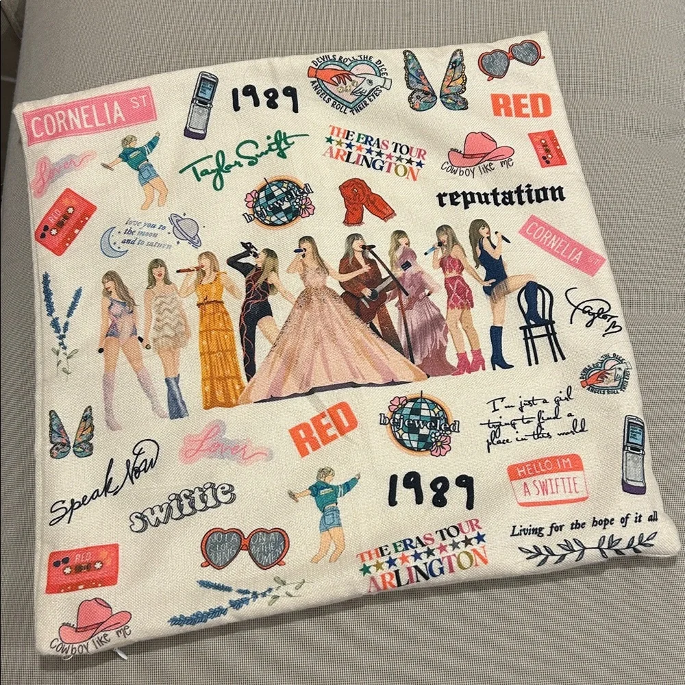 Taylor Swift Eras Tour Arlington Pillow Cover
